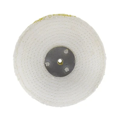 Image of Coarse Sisal Fast Cut Buffing Polishing Mop 6&quot; x 2&quot; 4 Section 1st Stage Metal