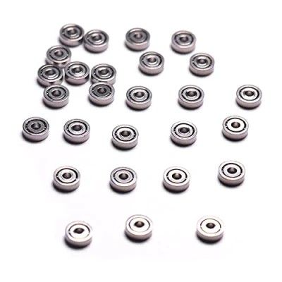 Image of Atoplee 100pcs Miniature 681ZZ 1x3x1mm Metal Shield Ball Bearings Wheel Roller Toy Model