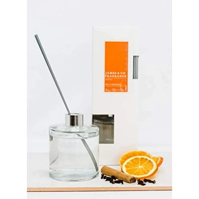 Image of James &amp; Co No.6 Orange (Orange Cinnamon) 300ml Home Fragrance Reed Diffuser Set