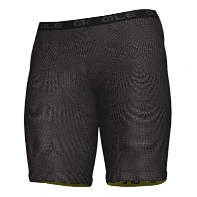 Image of Alé Cycling Men&#039;s Off Road MTB Enduro Padded Liner Shorts, Black, S