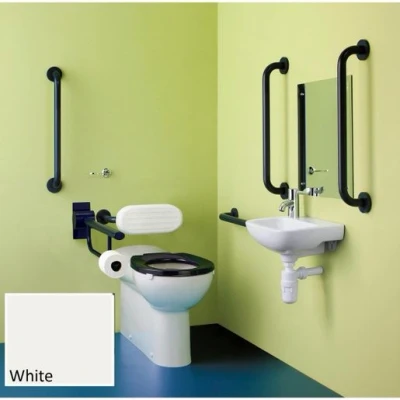 Image of Contour 21+ Doc M White Rails Back to Wall Right Hand S0686AC