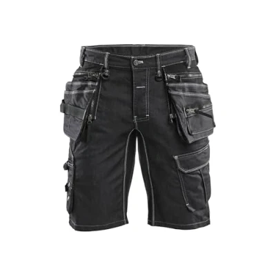 Image of Blåkläder 19921141 Craftsman Stretch Shorts, Cordura Denim, Black, Size: C44