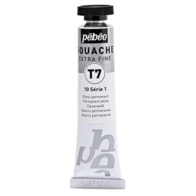Image of Pébéo Gouache Paint Extra fine 20 ml Tube Permanent White
