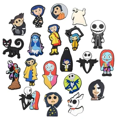 Image of 20pcs Shoe Charms for Kids,Coralie Croc Charms, Waterproof Anime Decoration Charm, DIY Accessories Charm kids Party Favors