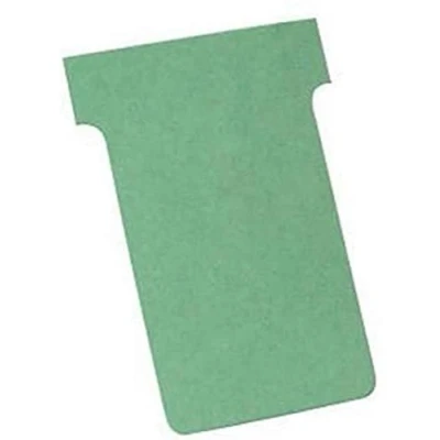 Image of Nobo T Card Planning Cards, Green, Size 3, Pack Of 100 Re Fills, Office Wall Planner System, 2003005
