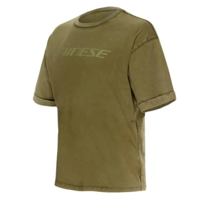 Image of Dainese Men&#039;s SFUMATA Short Sleeved Crew Neck T Shirt, Olive Branch, M