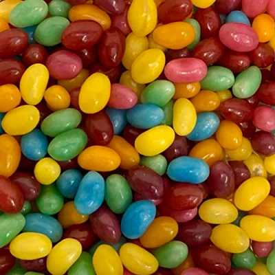 Image of Sour Jumbo Jelly Beans XL Retro Sweet Shop Gift Jar by The Gourmet Company