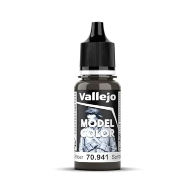 Image of Vallejo Model Color 17 ml Acrylic Paint Burnt Umber