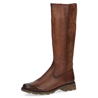 Image of CAPRICE Women&#039;s 9 25611 41 Heeled Boots, Camel Comb, 5.5 UK