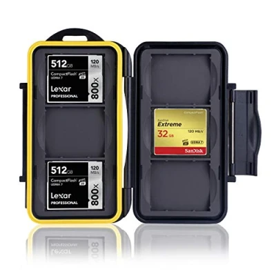 Image of Ares Foto® MC CF6 Memory Card Case / Safe for 6 pcs CF Cards New Edition 2017 Compact Flash