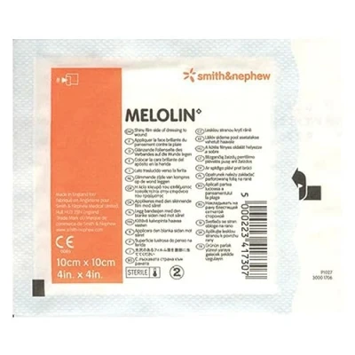 Image of Smith &amp; Nephew Melolin Wound Dressing 10cm x (Pack Size: Single dressing)