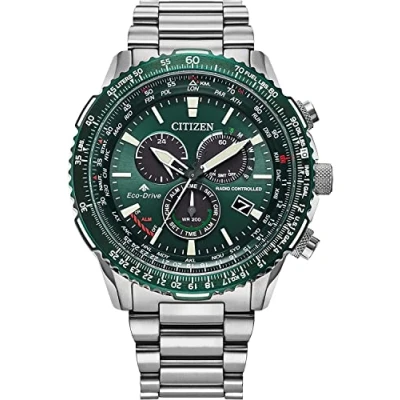 Image of Citizen Men Chronograph Japanese Quartz Watch with Stainless Steel Strap CB5004 59W