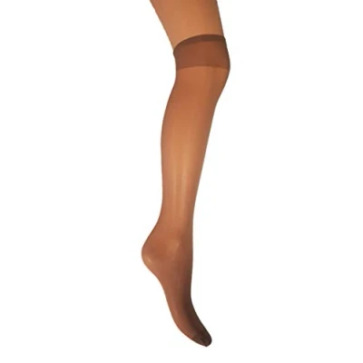 Image of undercover lingerie 10 Pairs Joanna Gray 15 Denier Knee Highs Natural
