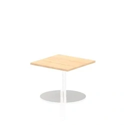 Image of Italia 600mm Poseur Square Table Maple Top 475mm High Leg