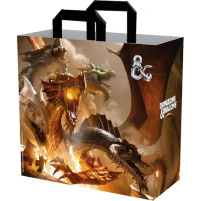 Image of Konix Dungeons &amp; Dragons Shopping Bag 40 x 45 20 cm Recycled Material &#039;The Rise of Tiamat