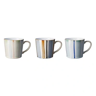 Image of Denby 61048841 Stripe Painted 3 Piece Large Mug Set