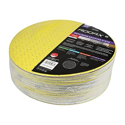 Image of 2x TIMCO Drylining Sanding Discs 220 Grit Yellow 231741 Pack of 25