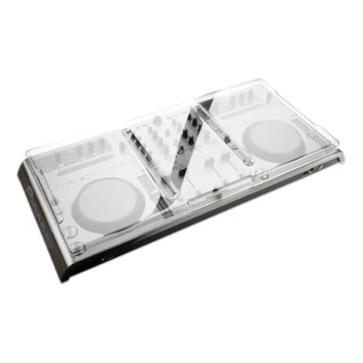Image of Decksaver Cover for Pioneer DJ DDJ T1 Super Durable Polycarbonate Protective lid in Smoked Clear Colour, Made The UK DJs&#039; Choice Unbeatable Protection