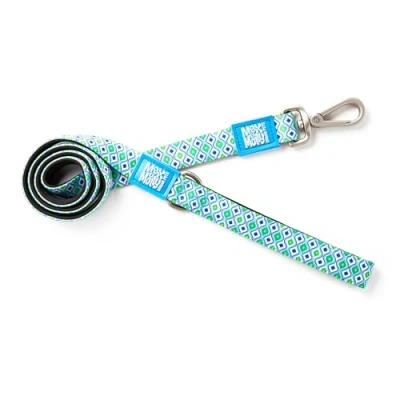 Image of Max &amp; Molly Classic Dog Lead, 4FT Neoprene Padded Leash, Waterproof Machine Washable Leash for Medium Dogs Retro Blue, M