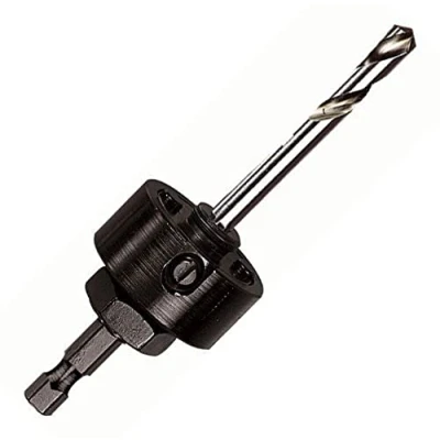 Image of Starrett Holesaw Arbor 32 210mm Hex Shank Locking with Carbide Tipped Pilot Drill XA17 38