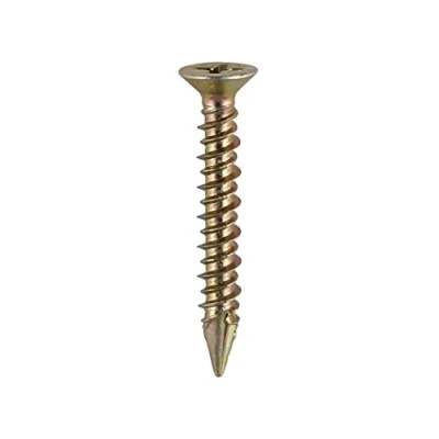 Image of TIMco 105Y ZYP Countersunk PVC Window Screw 4.3 x 30 Yellow (Box of 1000)