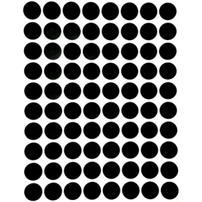 Image of Royal Green (13MM) Black Colour Coding Labels for Inventory and Labeling 1.3CM Circle Dot Stickers 1200 Pack