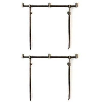 Image of Double 3 Rod 2x Stainless steel 40cm goal post Buzz Bar &amp; 4 Bank sticks 20 35cm sticks.