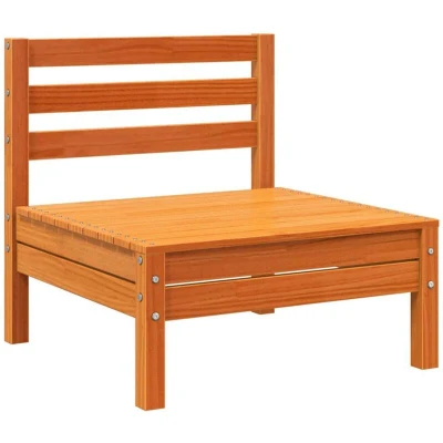 Image of vidaXL Garden Sofa Armless Wax Brown Solid Wood Pine