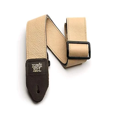 Image of Ernie Ball 2 Inch Tri Glide Italian Leather Strap Tan