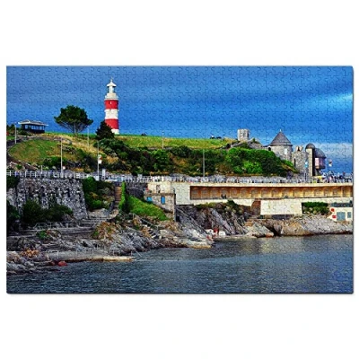 Image of UK England Plymouth Smeaton&#039;s Tower Jigsaw Puzzle 1000 Piece Game Artwork Travel Souvenir 38x52CM