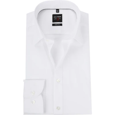 Image of OLYMP Level 5 Body Fit Shirt Twill White size 43