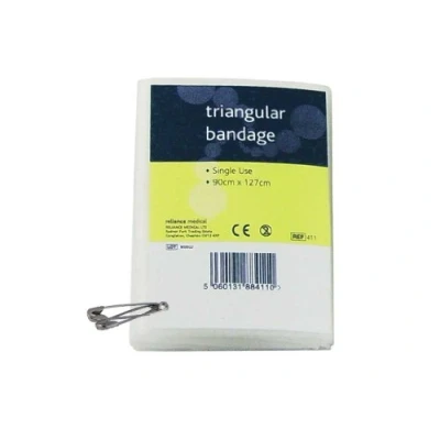 Image of Reliance Medical Triangular Bandage 90cm x 127cm (Single Use) Pack of 1
