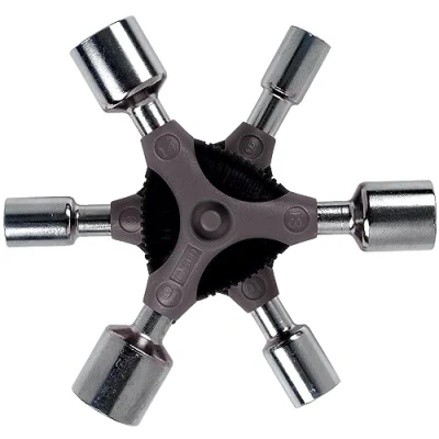 Image of CYCLO Pro Series &#039;Y&#039; Bike Socket Wrench Set Sizes 8, 9, 10, 13, 14, 15 mm Chrome Plated with Hardened Sockets
