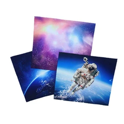 Image of Go Optical Microfiber Glasses Spectacle Phone Lens Screen Cleaning Cloths Space Theme X 3 Microfibre (3pc Mixed Pack)