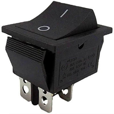 Image of Rocker Switch Button 4 Pin Off/On Installation Approx. 28.5 x 21.15 mm Perfect as a Replacement for Lawnmower (1)