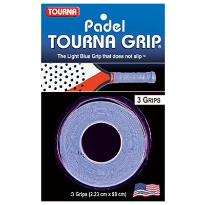 Image of Tourna Padel Grip 3 Pack, Trademarked Blue