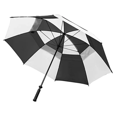 Image of Longridge Deluxe Windproof Black/White Golf Umbrella