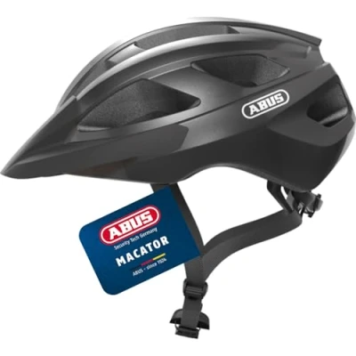 Image of ABUS Macator road bike helmet sporty for beginners also pigtail wearers men and women