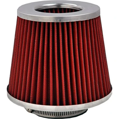 Image of 6x Simply Universal Air Filter Red Gauze Chrome Top AFU07