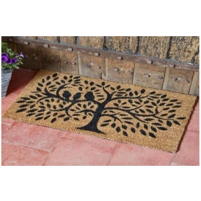 Image of Marco Paul Decoir Door Mat Mats Natural Look Slip Resistant Safe Anti Indoor Outdoor Use Durable Entrance Hallway Easy Clean Home Doormat Rug Front (Dickie Birds 75 x 45 cm)
