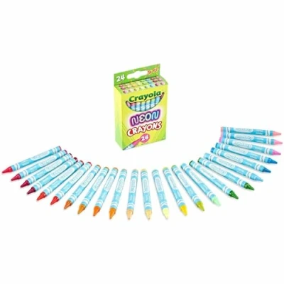 Image of CRAYOLA Crayons CT. NEON, Multi, 24 Count (Pack of 1)