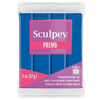 Image of Sculpey Polyform Premo Polymer Clay 2Oz Cobalt Blue Hue, Acrylic, Multicolour,1.9x4.49x5.71 cm