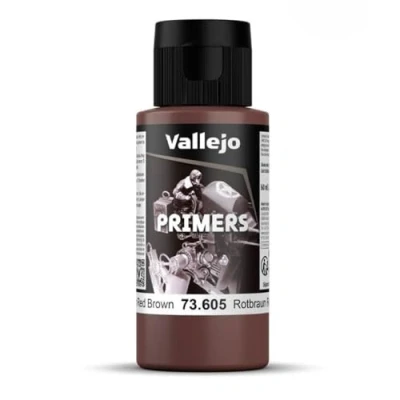Image of Vallejo Model Color 60 ml Polyurethane Primer German Red Brown