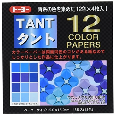 Image of Tant Blues 6 in (15 cm) 12 colours 48 sheets
