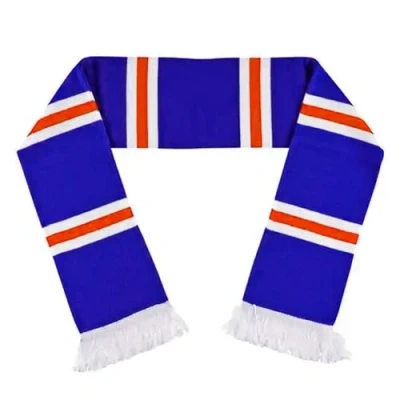 Image of RFC Rangers Champions Football Souvenir Traditional Design Bar Scarf (100% Acrylic)