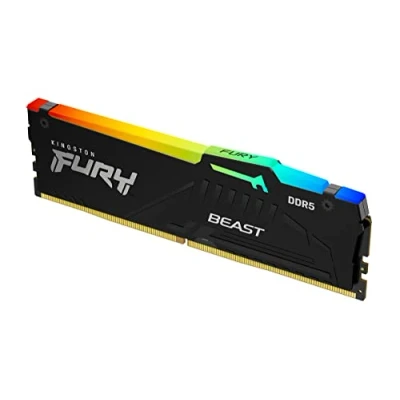 Image of Kingston FURY Beast Black RGB XMP 64GB 5200MT/s DDR5 CL40 DIMM Desktop Gaming Memory Kit of 4 KF552C40BBAK4 64