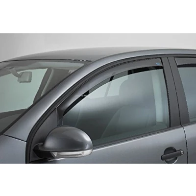 Image of ClimAir 3959 Window Visors compatible with Citroën Jumpy/Spacetourer &amp; Peugeot Expert/Traveller Toyota Pro Ace 2016 , Smoke
