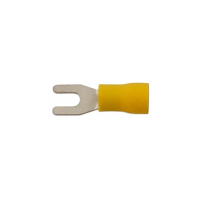 Image of CONNECT Wiring Connectors Yellow Fork 4mm Pack of 100 30224