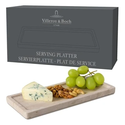 Image of Villeroy &amp; Boch Manufacture Travertine Small Rectangular Serving Platter