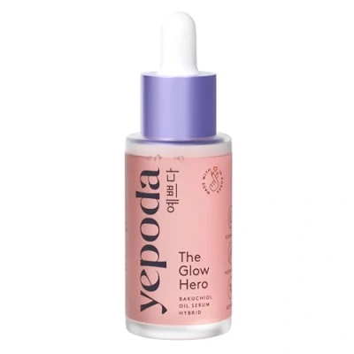Image of Yepoda The Glow Hero Oil serum with Bakuchiol. Slow aging for radiant complexion. Korean cosmetics (30 ml)